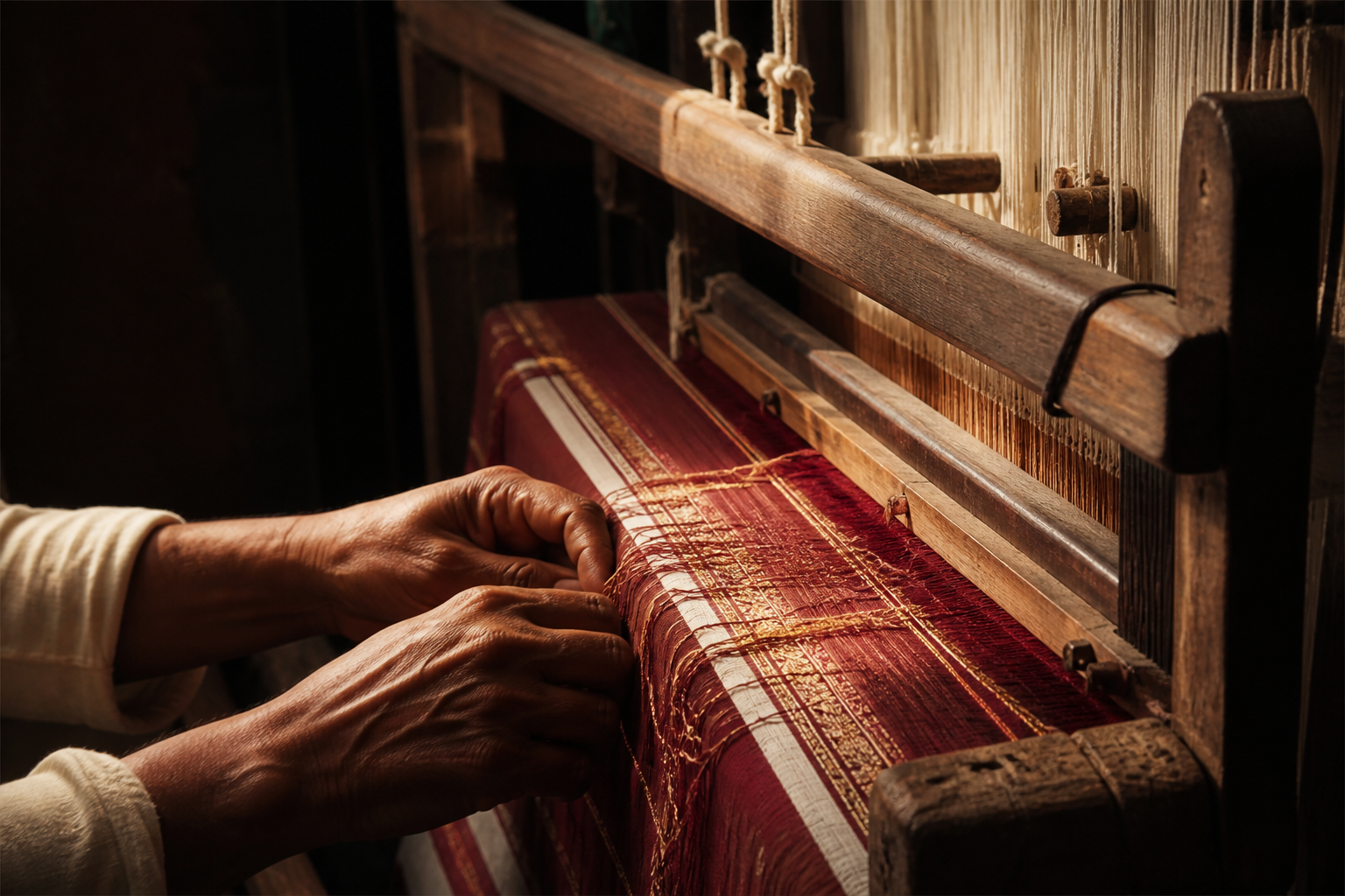 Traditional weaving detail
